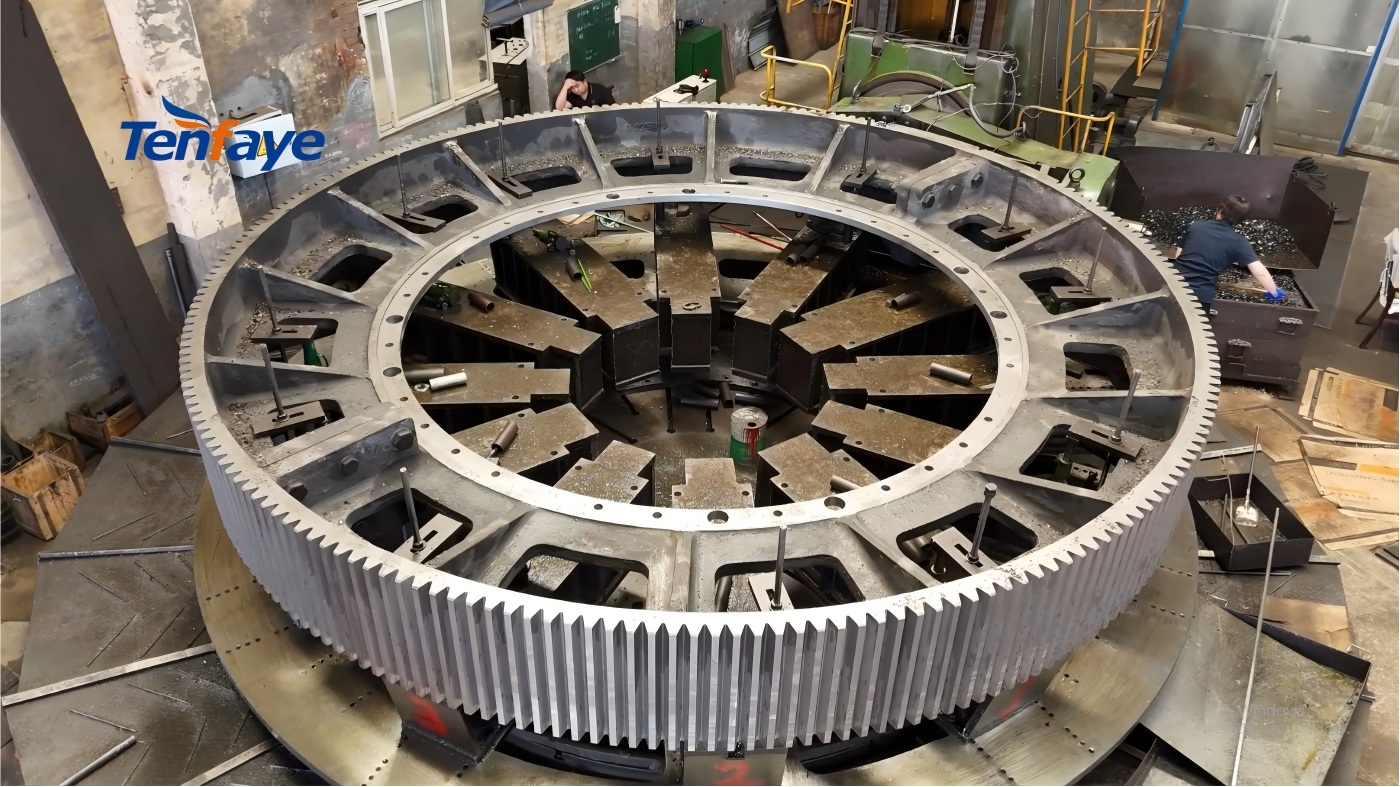 <Rotary Kiln Girth Gears: Functions, Operational Impacts, and Quality Requirements - Tenfaye Steel Casting