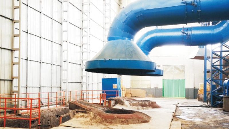 Electric arc furnaces at Tenfaye foundry