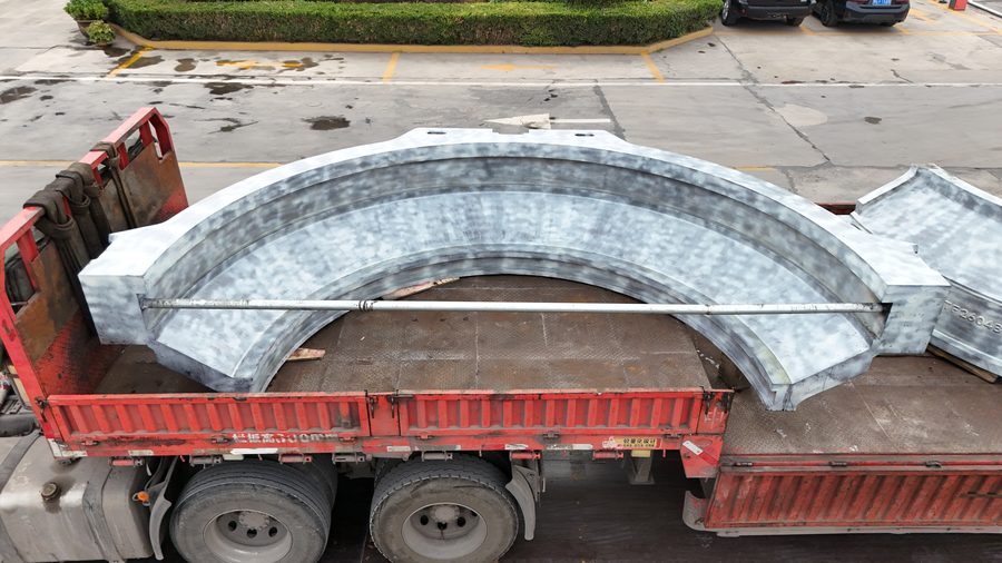 Steam turbine partition sleeve shipment