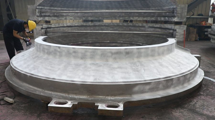 Steam turbine partition sleeve steel casting